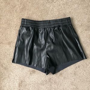 NIA faux leather shorts